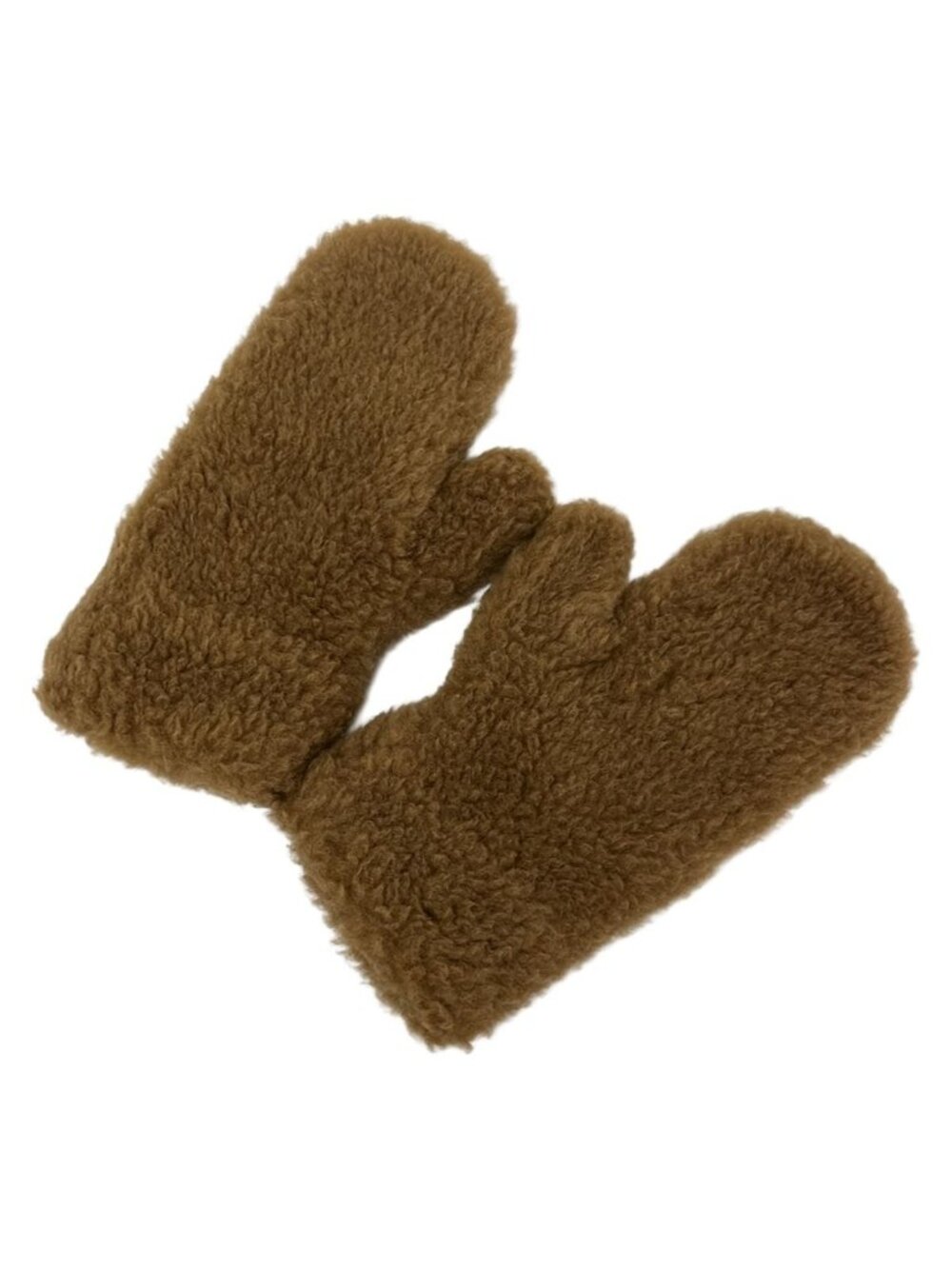 Max Mara Gloves Light Brown Mittens Silk